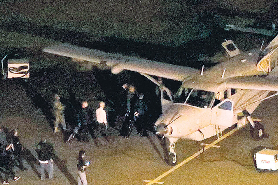 El avión que llevó a Lula desde San Pablo hasta Curitiba, el lugar de la prisión.