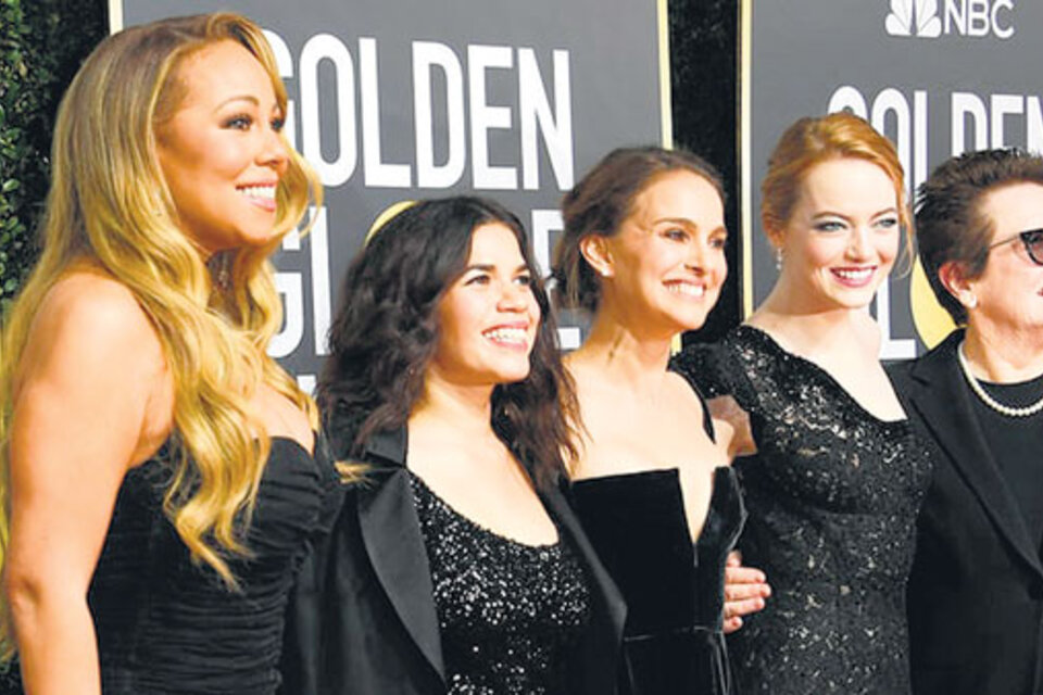 En los Globos de Oro, las actrices vistieron de negro para alzar su voz contra los abusos sexuales en el espectáculo.