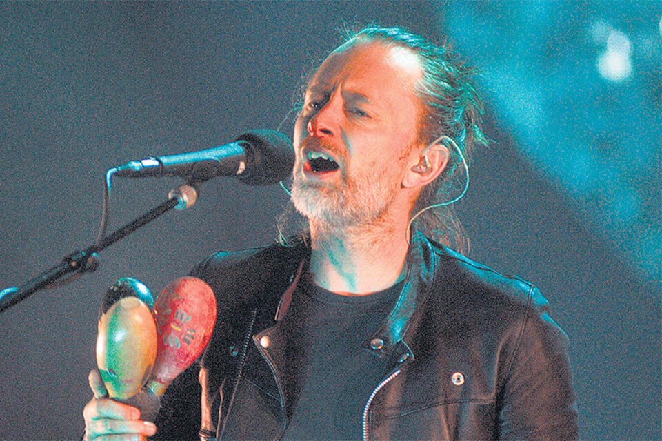 En varios pasajes del show, Radiohead experimentó con la canción como materia prima. (Fuente: Sandra Cartasso)