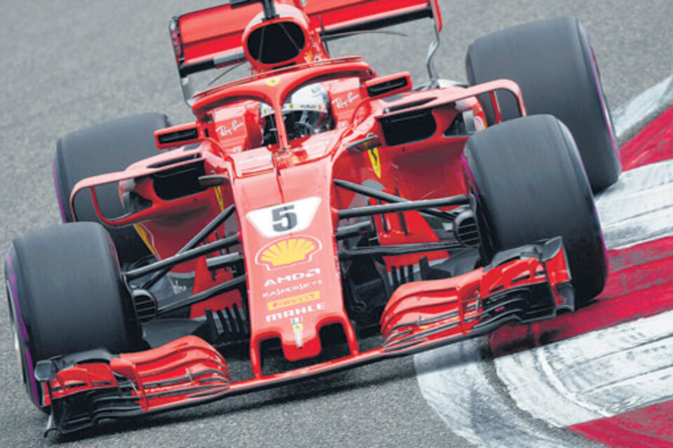 Vettel, el más rápido ayer en Shanghai.