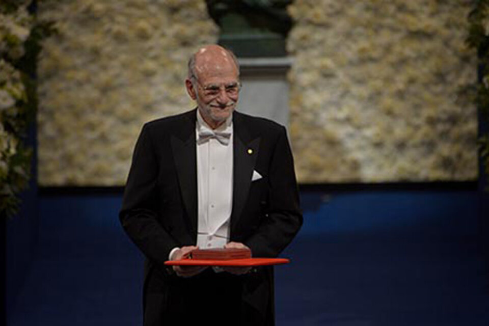 Rosbash en Estocolmo, el pasado 10 de diciembre, al recibir el Nobel. (Fuente: Pi Frisk /Nobel Media AB 2017)