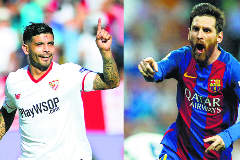 Banega y Messi serán los protagonistas estelares en el duelo que se jugará en Madrid. (Fuente: EFE)