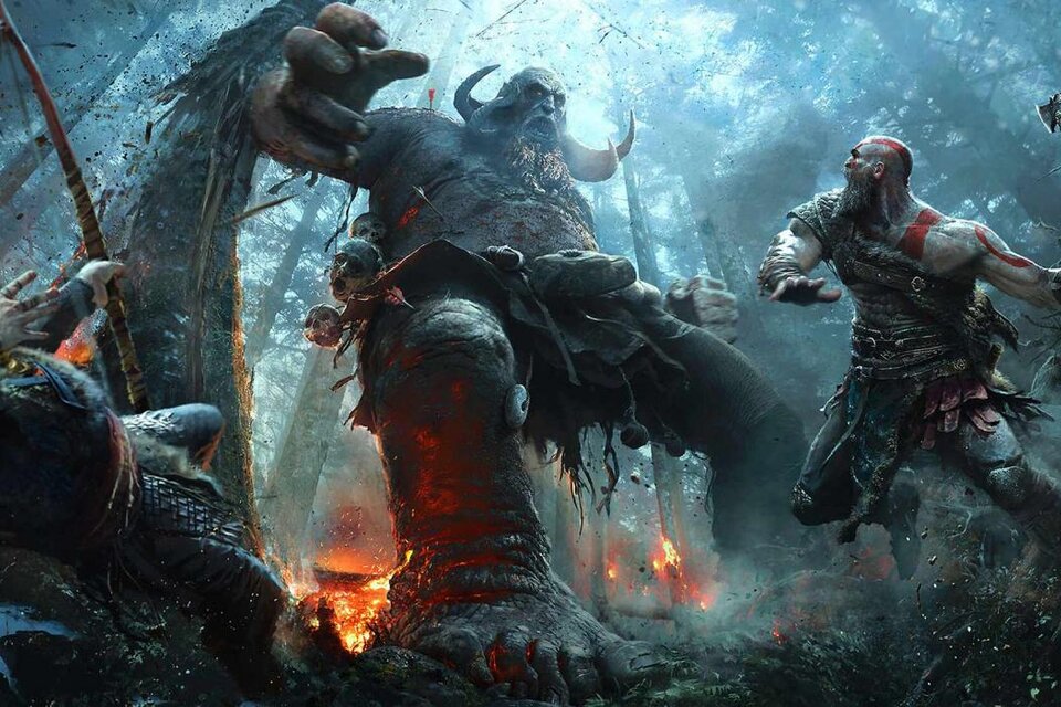 Kratos es ahora un viejo guerrero de barba en busca de paz que debe levantar su hacha para proteger a su hijo. (Fuente: Prensa "God of War")
