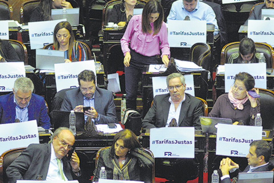 La sesión en la Cámara de Diputados arrancó pasadas las 11 y se extendió hasta cerca de la medianoche. (Fuente: Sandra Cartasso)