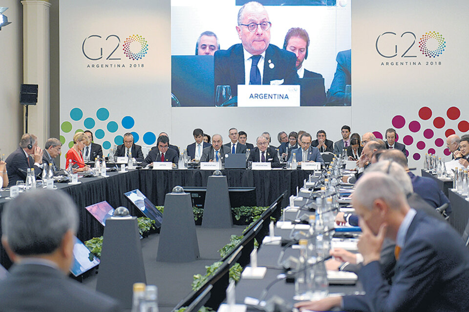 Los cancilleres de los países integrantes del G-20 deliberaron durante dos días en la Cancillería. (Fuente: Télam)