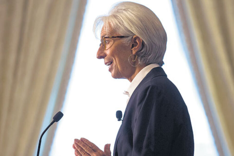 Christine Lagarde, directora gerente del FMI. Con un “stand by excepcional” para Argentina bajo el brazo. (Fuente: EFE)