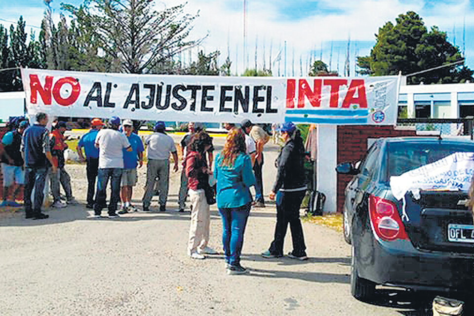 Los trabajadores del INTA denuncian despidos y vaciamiento.
