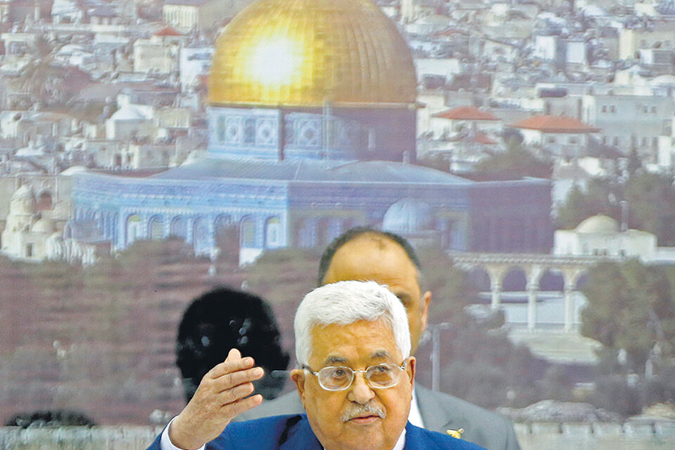 El presidente palestino, Mahmud Abbas, ayer condenó la violencia de las tropas israelíes. (Fuente: AFP)