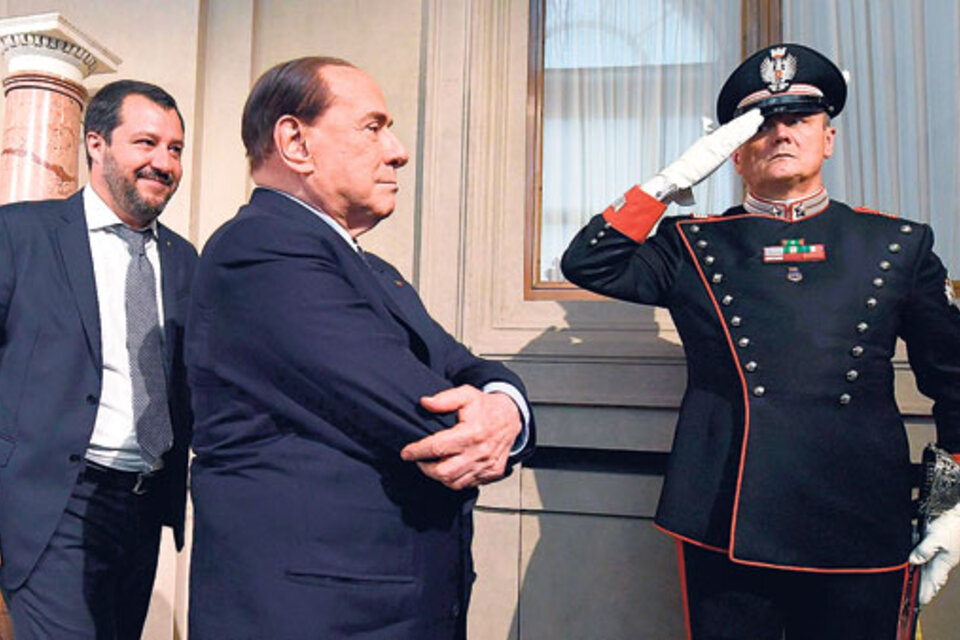 Salvini y Berlusconi, dos protagonistas de las negociaciones en Italia. (Fuente: EFE)