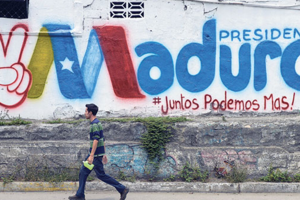 Propaganda electoral de Maduro en Barquisimento, en la víspera de las elecciones venezolanas.