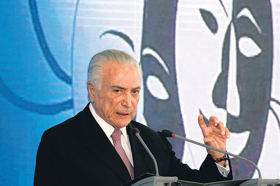 Temer pretende presentarse a la reelección, pero sólo un 1% de los brasileños votaría por él. (Fuente: EFE)