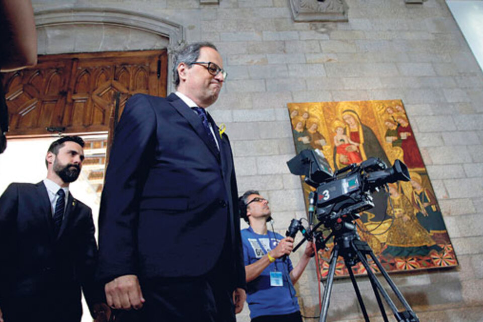 Quim Torra juramentó el cargo de president de Cataluña. (Fuente: EFE)