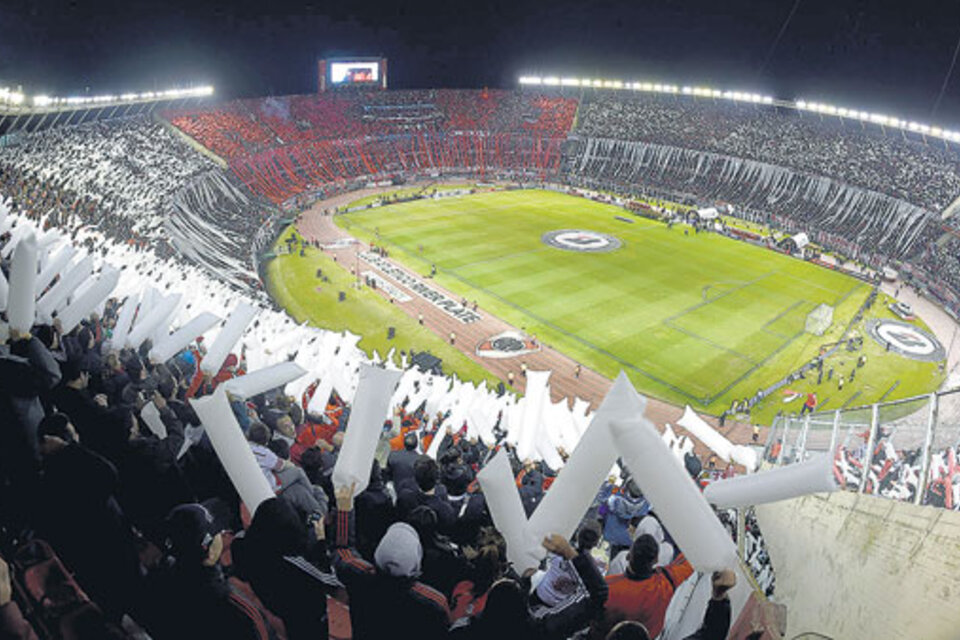 El estadio Monumental hoy, con capacidad para 65.000 espectadores.
