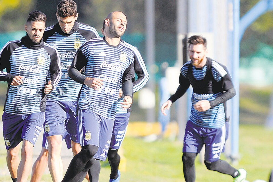 A puro entrenamiento.