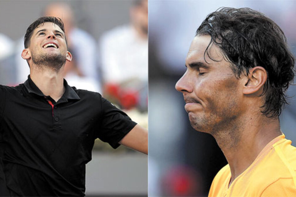 Thiem, ganador. Hoy buscará la final del Masters frente a Anderson. Nadal: “Hoy he perdido, no fue mi día”. (Fuente: AFP)