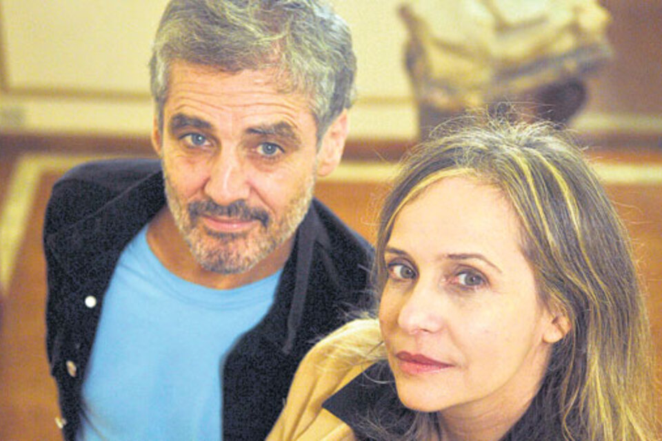 Palacios y Toscano, dos de los protagonistas de la obra que acaba de estrenarse en el Teatro Nacional. (Fuente: Sandra Cartasso)