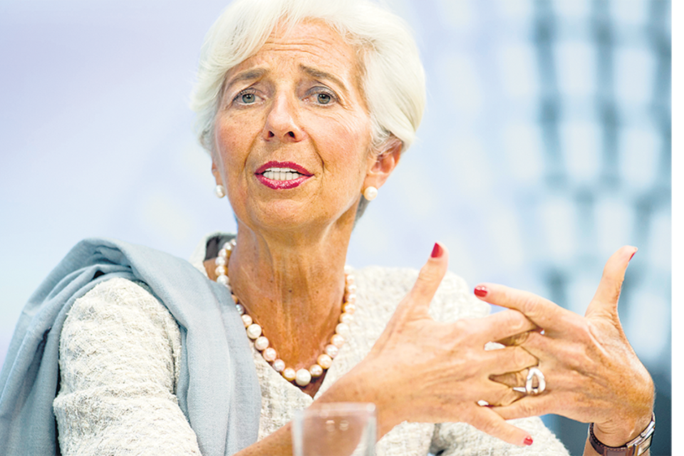 La titular del Fondo Monetario Internacional, Christine Lagarde. (Fuente: AFP)