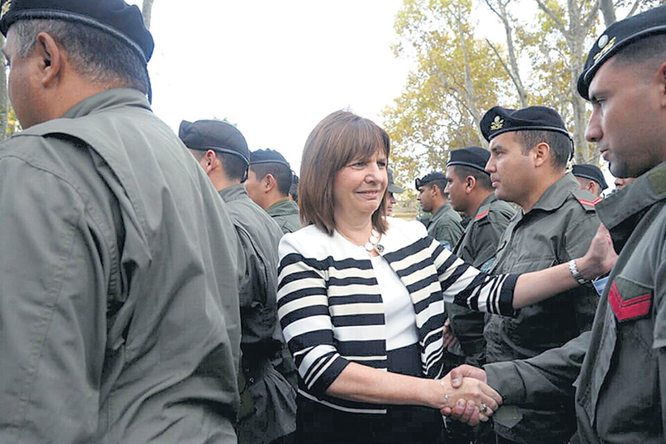 La ministra de Seguridad, Patricia Bullrich, volvió a la carga con el cambio de rol de los militares. (Fuente: N.A,)