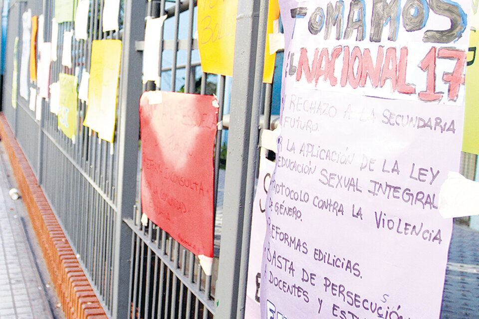 El Colegio 17 Primera Junta de Caballito fue uno de los establecimientos tomados en 2017. (Fuente: Leandro Teysseire)