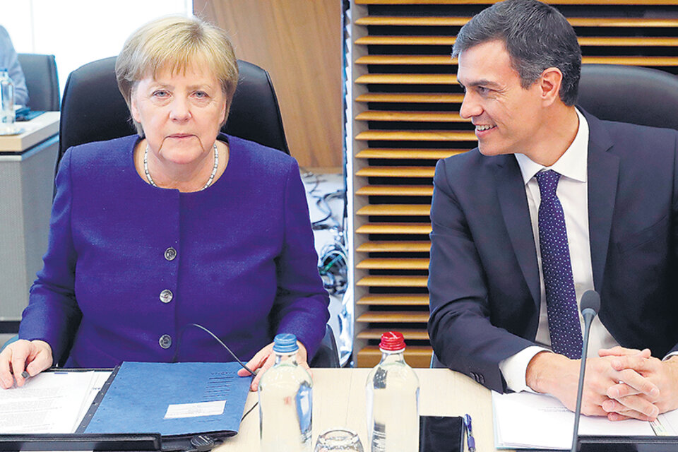 Merkel junto a Sánchez destacó que “hay mucha buena voluntad y también algunas diferencias”.