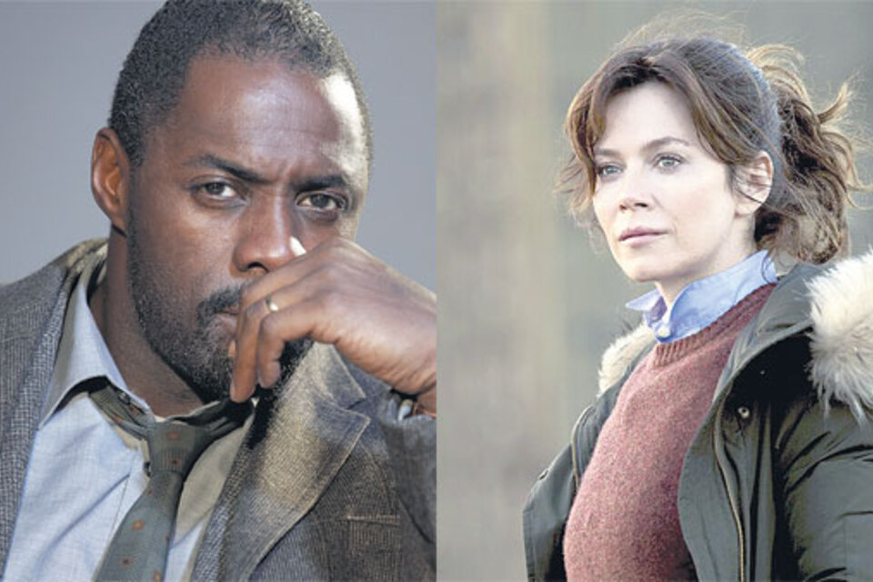 Idris Elba y Anna Friel, dos investigadores que cargan con demonios interiores.