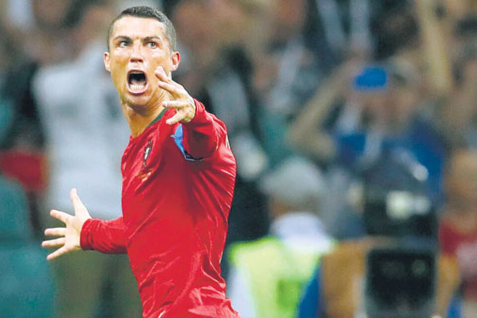 Ronaldo festeja el gol del empate. (Fuente: AFP)