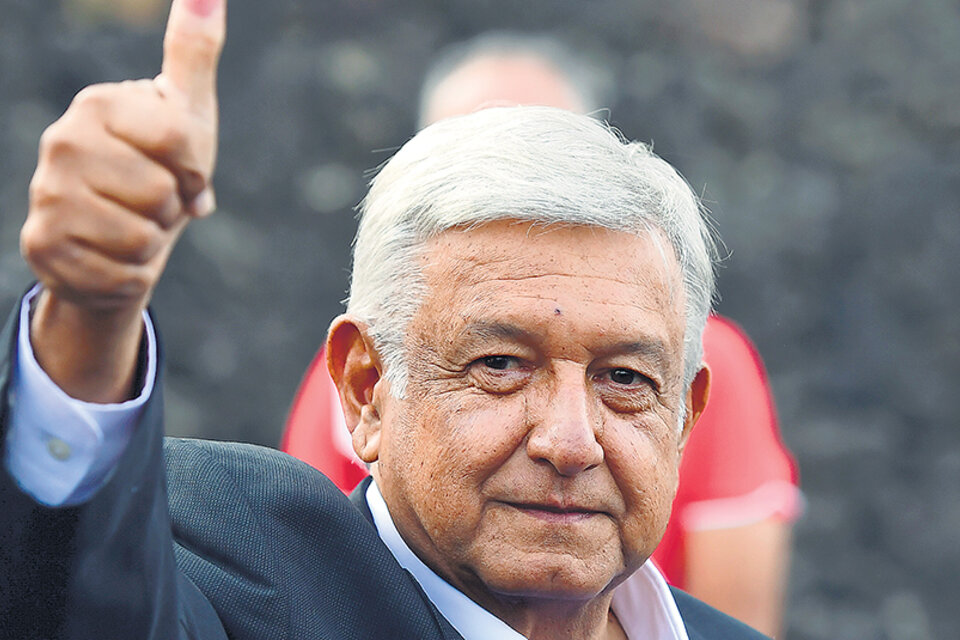 En su tercera candidatura a la presidencia, AMLO obtenía la victoria, emulando a Lula da Silva. (Fuente: AFP)