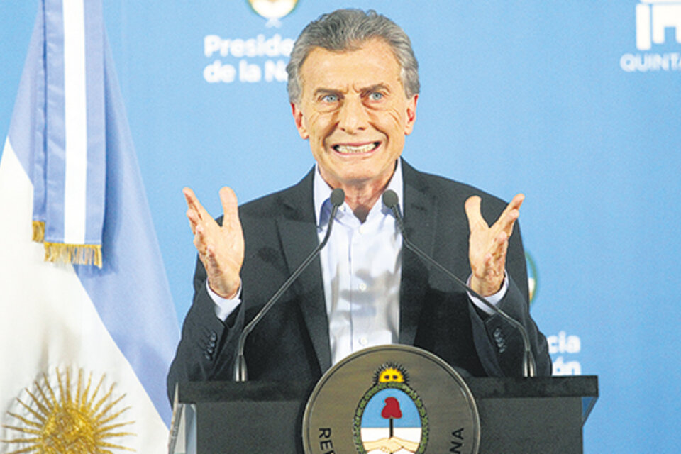 Con respuestas cortas y poco concretas, Mauricio Macri dio su segunda conferencia de prensa del año en la residencia de Olivos. (Fuente: Leandro Teysseire)