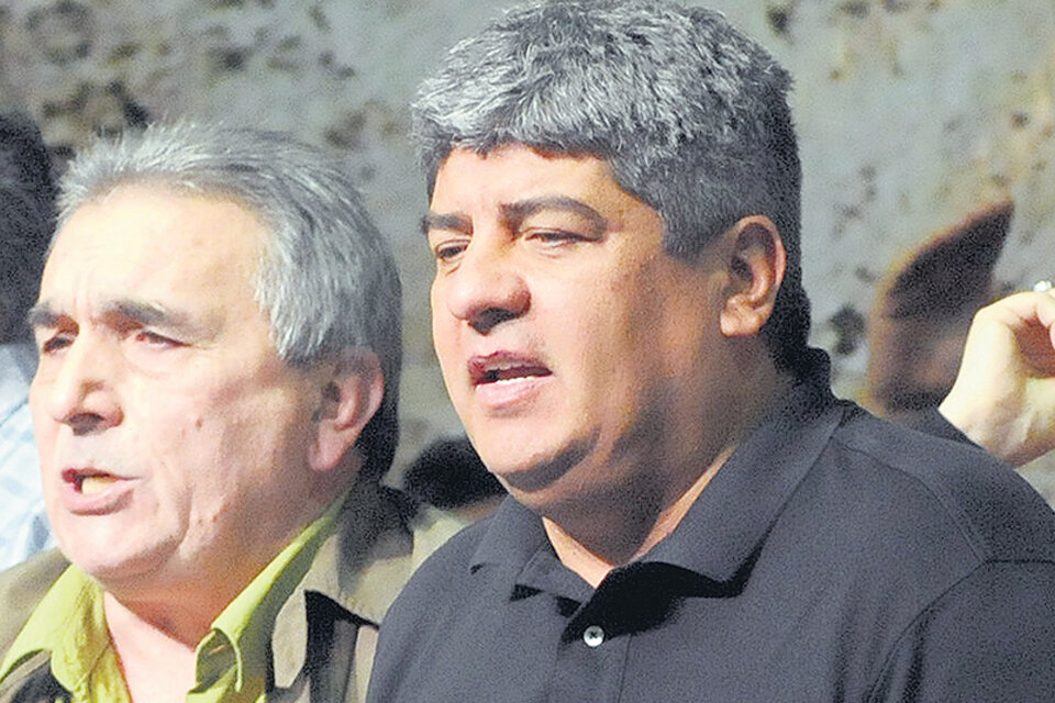 Juan Carlos Schmid y Pablo Moyano cuando eran aliados en la CGT. (Fuente: Rafael Yohai)