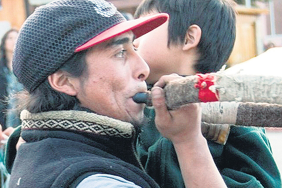 Algunos medios insisten en hablar de un supuesto enfrentamiento entre los prefectos y los mapuches. (Fuente: Eugenia Neme)