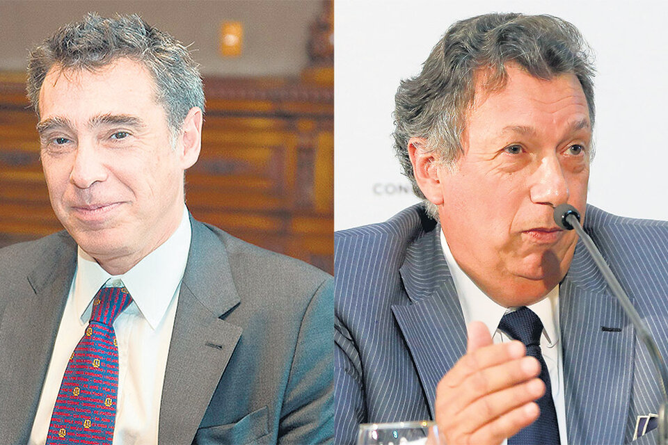 Santiago Corcuera y Alberto Dalla Vía, los dos integrantes de la Cámara Nacional Electoral.