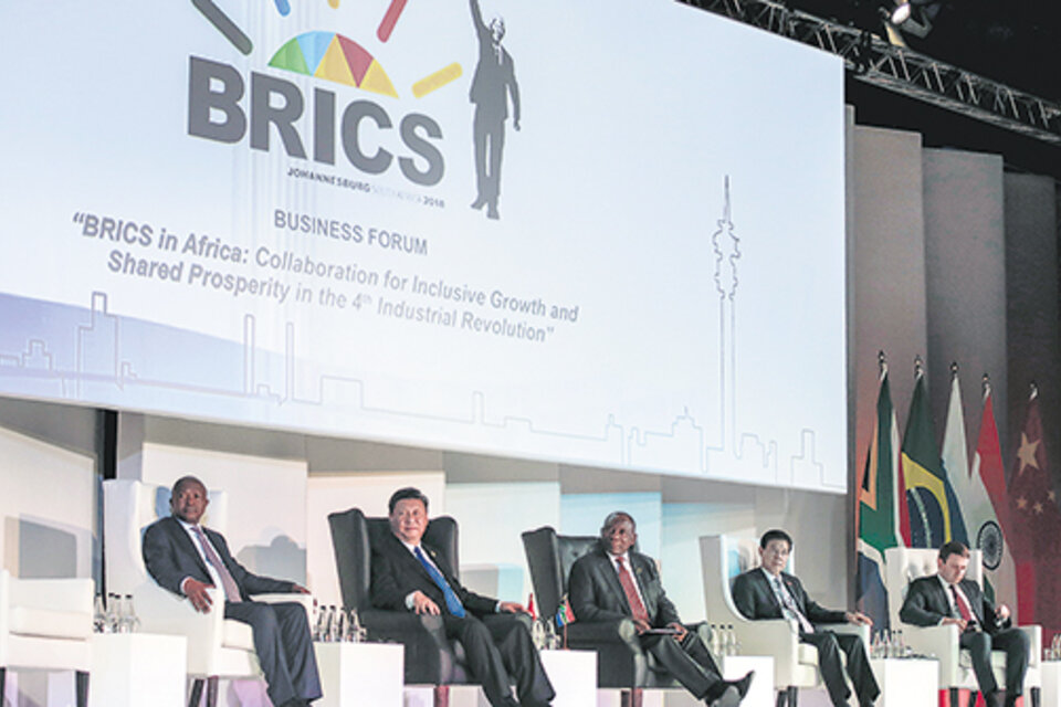La cumbre de los países Brics tuvo su primera jornada con un foro de negocios. (Fuente: AFP)