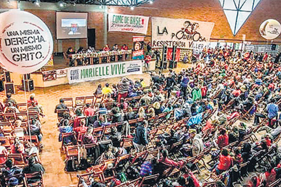 El auditorio del segundo Foro Latinoamericano en Porto Alegre.