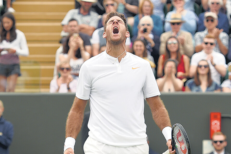 Delpo vs. Nadal en Wimbledon (Fuente: AFP)
