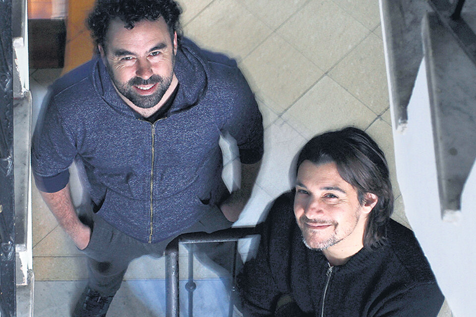 El director Cristian Palacios y el actor Juan Manuel Caputo.