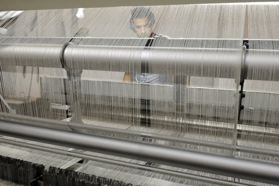 La producción textil retrocedió 10,8 por ciento fundamentalmente por la caída de tejidos de algodón. (Fuente: Sandra Cartasso)