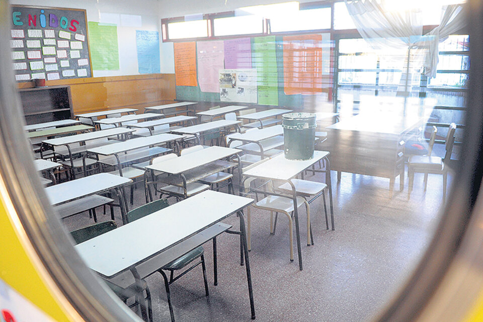 El primer día de paro de los maestros bonaerense superó el 90 por ciento de adhesión. (Fuente: NA)