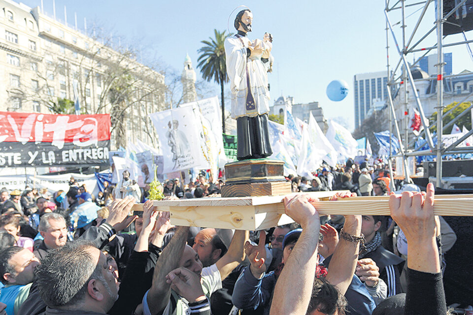 En la marcha de hoy confluirán la CTEP, la CCC y el Evita. (Fuente: NA)