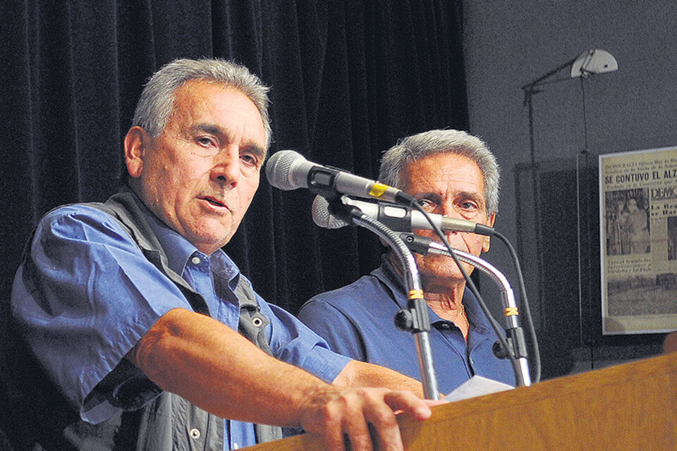Juan Carlos Schmid y Carlos Acuña, triunviros de la CGT. (Fuente: Guadalupe Lombardo)