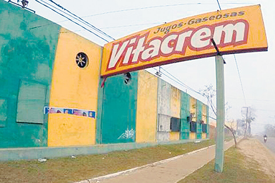 La fábrica de jugos y gaseosas Vitacrem cerró su planta de Concordia, Entre Ríos.
