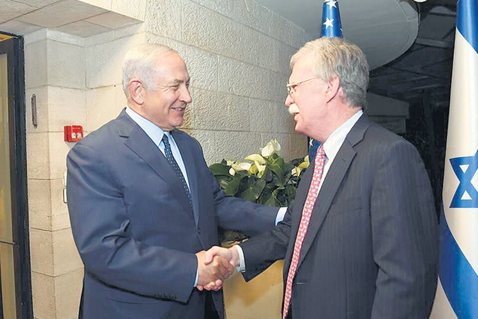 El premier Netanyahu recibió a John Bolton en su residencia oficial de Jerusalén.