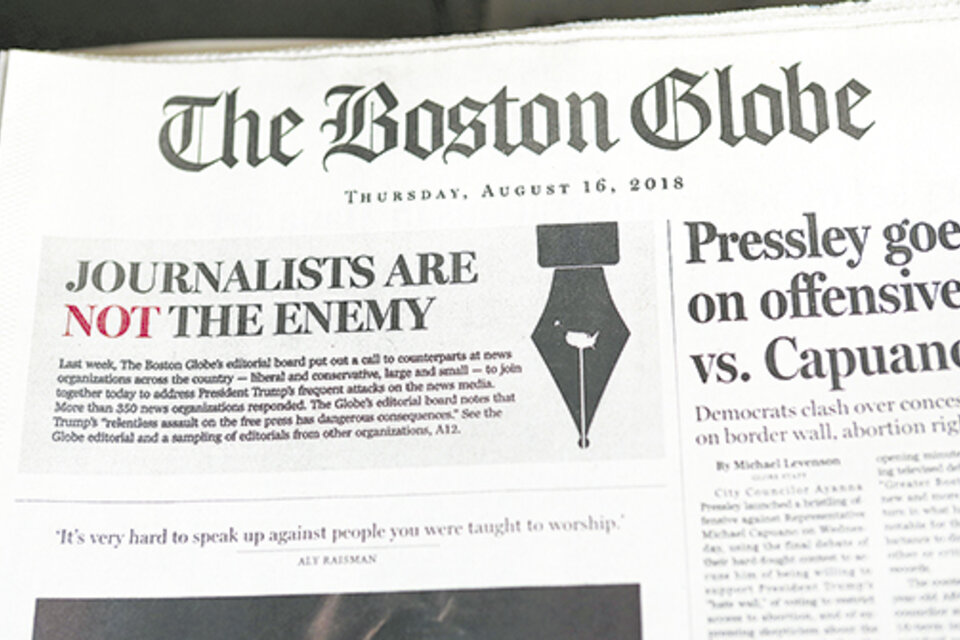 El tradicional diario The Boston Globe inició una campaña que comenzó el miércoles.