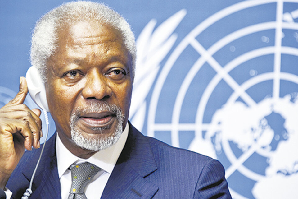 Annan fue recordado ayer por líderes de todo el mundo por su trabajo en la ONU. (Fuente: AFP)