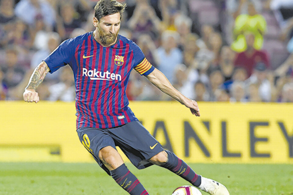 Messi volvió a brillar en España, después de un Mundial opaco con la Selección en Rusia. (Fuente: AFP)
