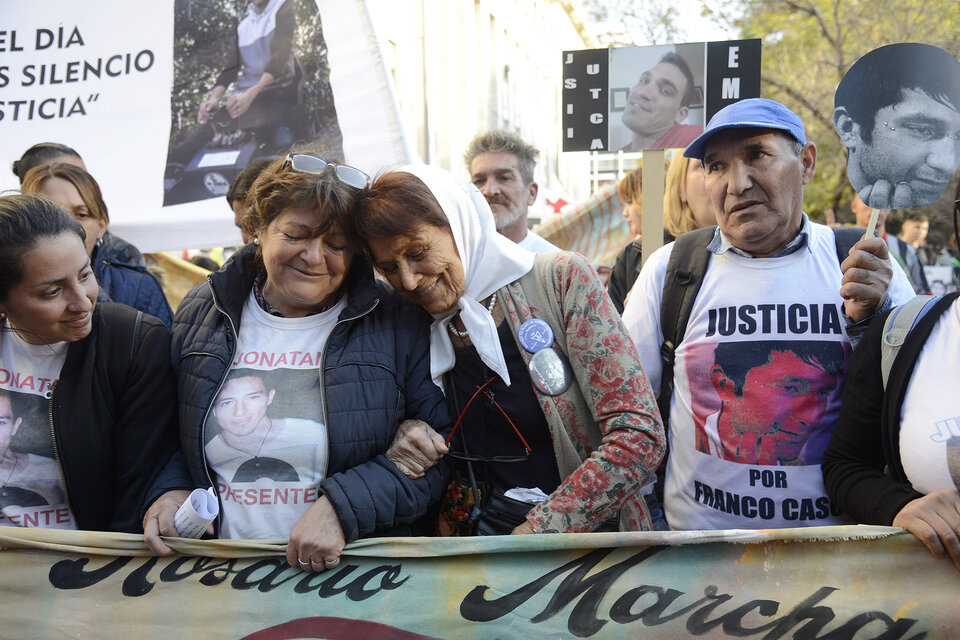 “Es una marcha contundente”, dijo Almeida, de Madres de Plaza de Mayo Linea Fundadora. (Fuente: Andres Macera)