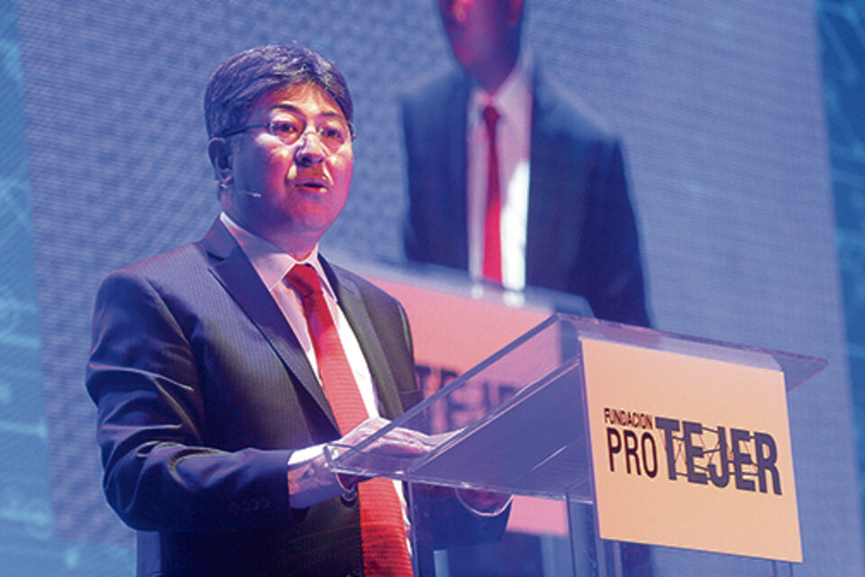 Yeal Kim, presidente de Protejer, en la conferencia de la entidad. (Fuente: Carolina Camps)