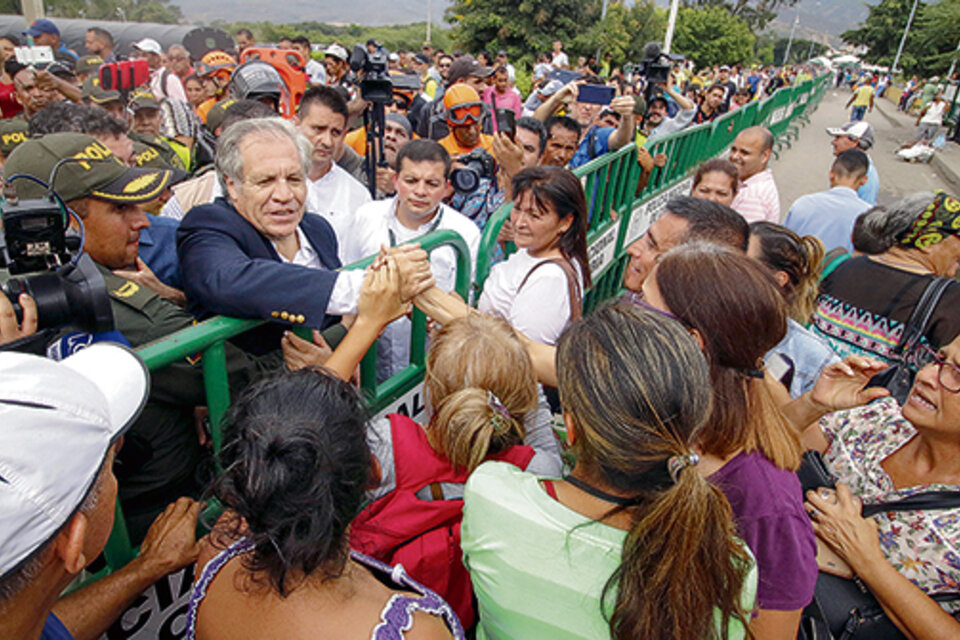 Almagro viajó a Cúcuta, Colombia, para dialogar con los emigrantes venezolanos. (Fuente: AFP)
