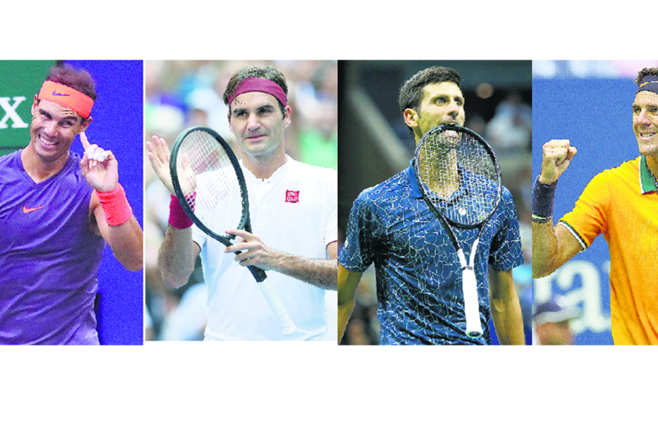 Rafael Nadal, Roger Federer, Novak Djokovic y Juan Martín Del Potro: así quedaron las posiciones tras el US Open. (Fuente: AFP)