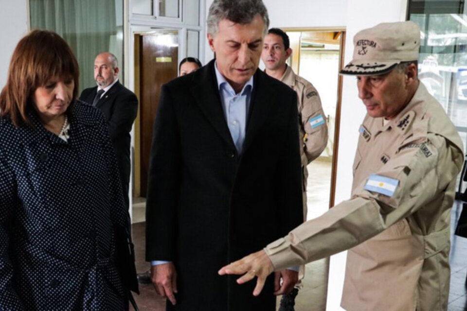 Macri y Bullrich tras el secuestro de los mil kilos que no fueron. (Fuente: Presidencia de la Nación)