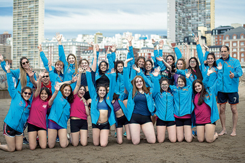 Las chicas de la delegación de Tierra del Fuego. (Fuente: Prensa Secretaría de Deportes)
